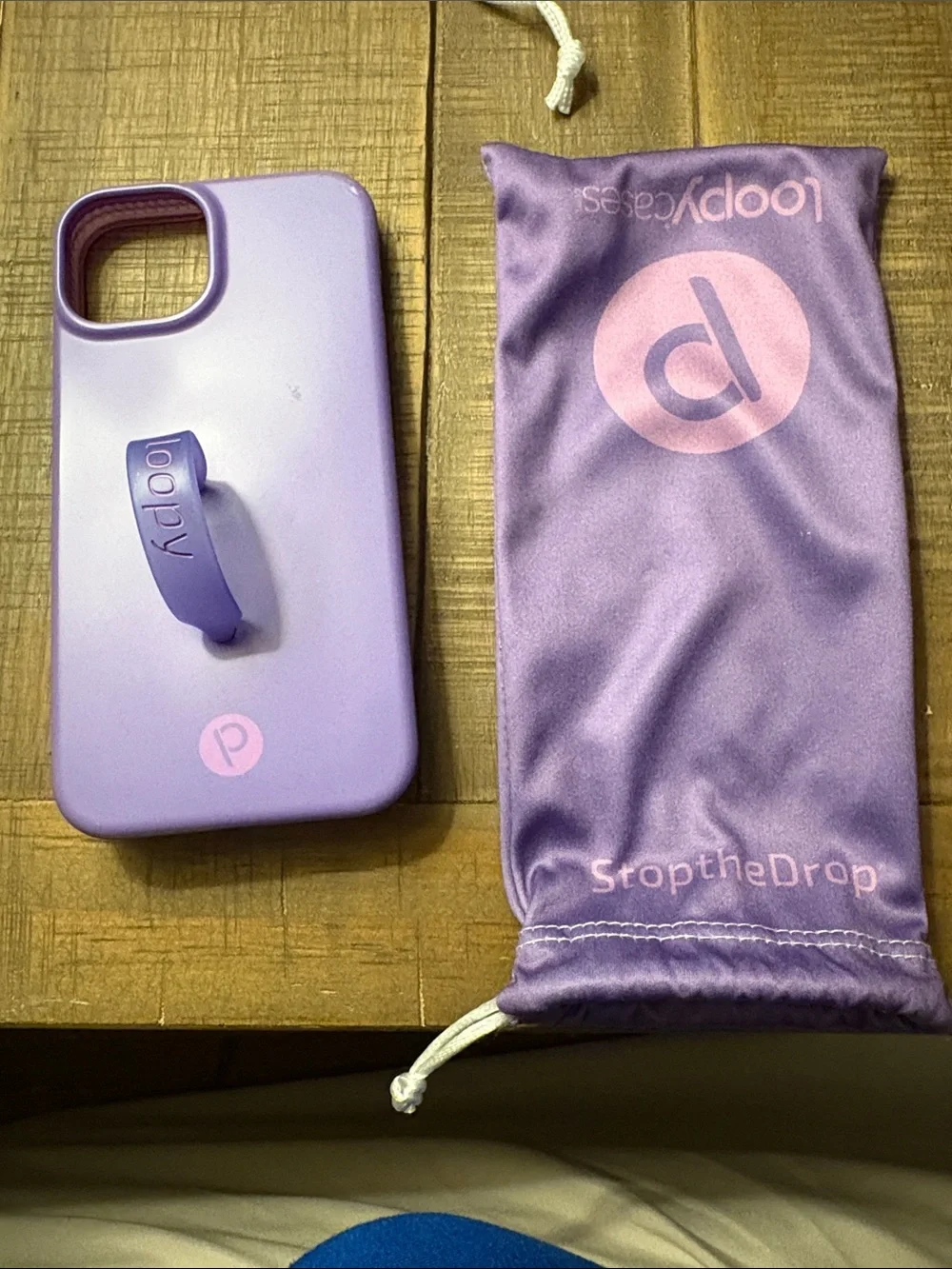 iPhone 13/14 Loopy Case Purple Silicone with Matching Strap -right